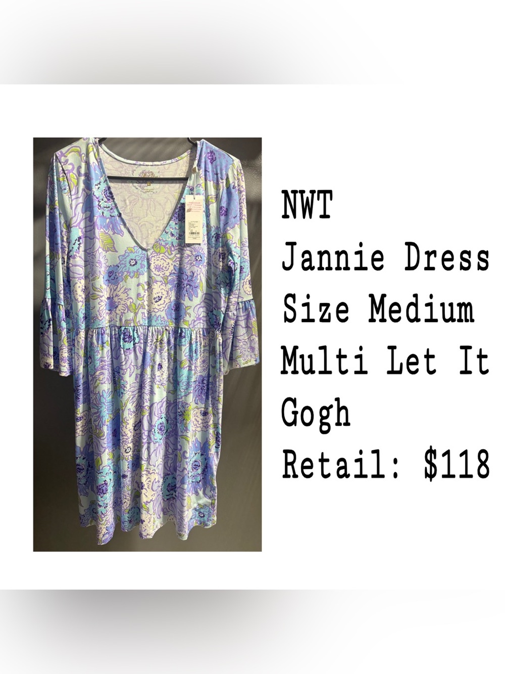 Lilly Pulitzer Jannie Dress Multi Let It Gogh